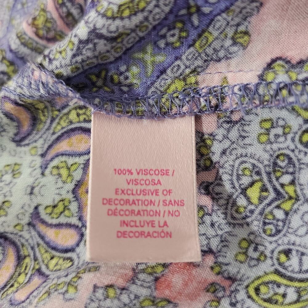 Victoria's Secret Swim Paisley Fringe Kimono Coverup Womens Size M/L Hippie Boho - Picture 10 of 11